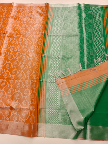 TISSUE COTTON SAREE - B S CHANNABASAPPA & SONS