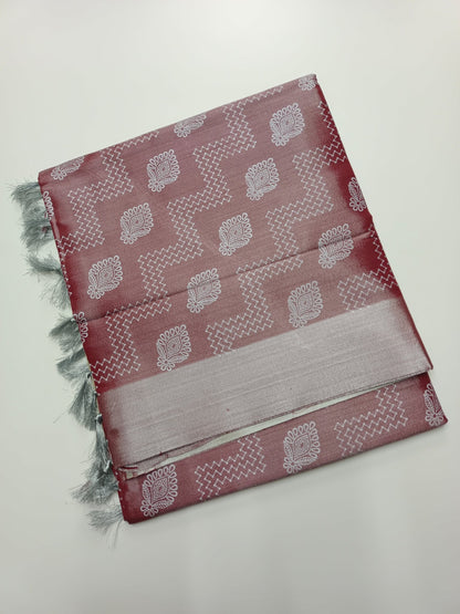 TISSUE COTTON SAREE - B S CHANNABASAPPA & SONS