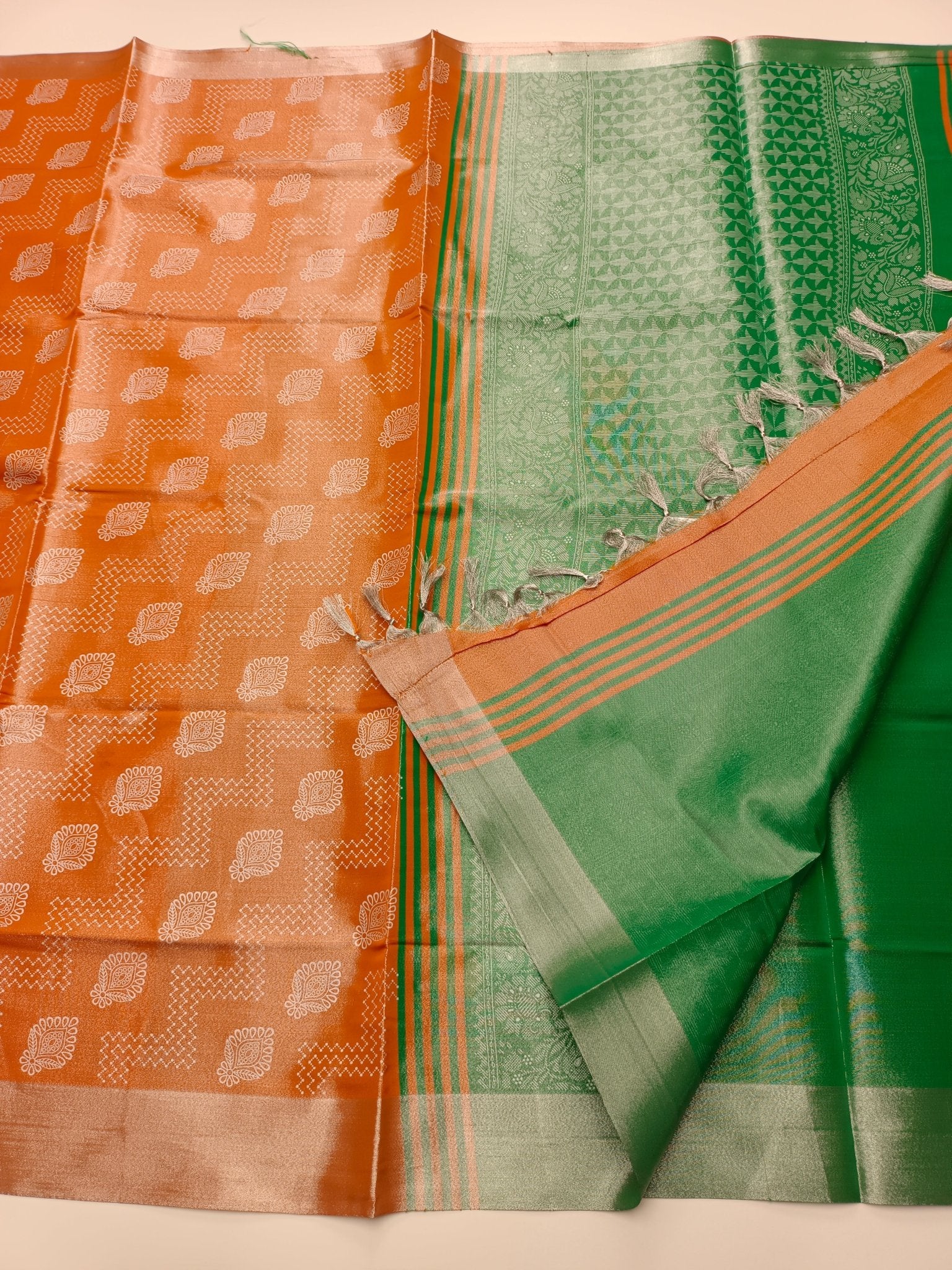TISSUE COTTON SAREE - B S CHANNABASAPPA & SONS