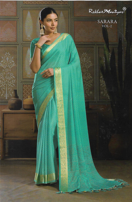 FANCY DOLA CREPE SAREE - B S CHANNABASAPPA & SONS