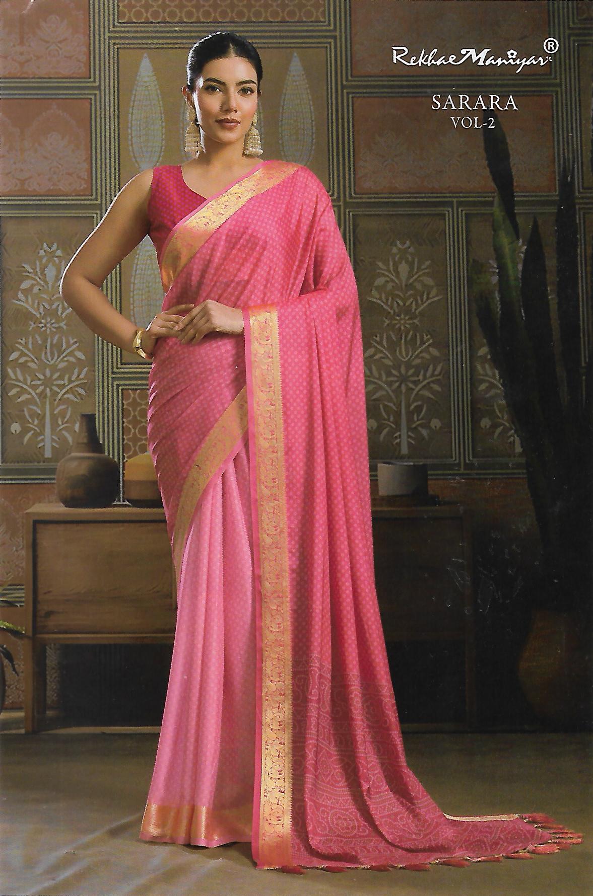 FANCY DOLA CREPE SAREE - B S CHANNABASAPPA & SONS
