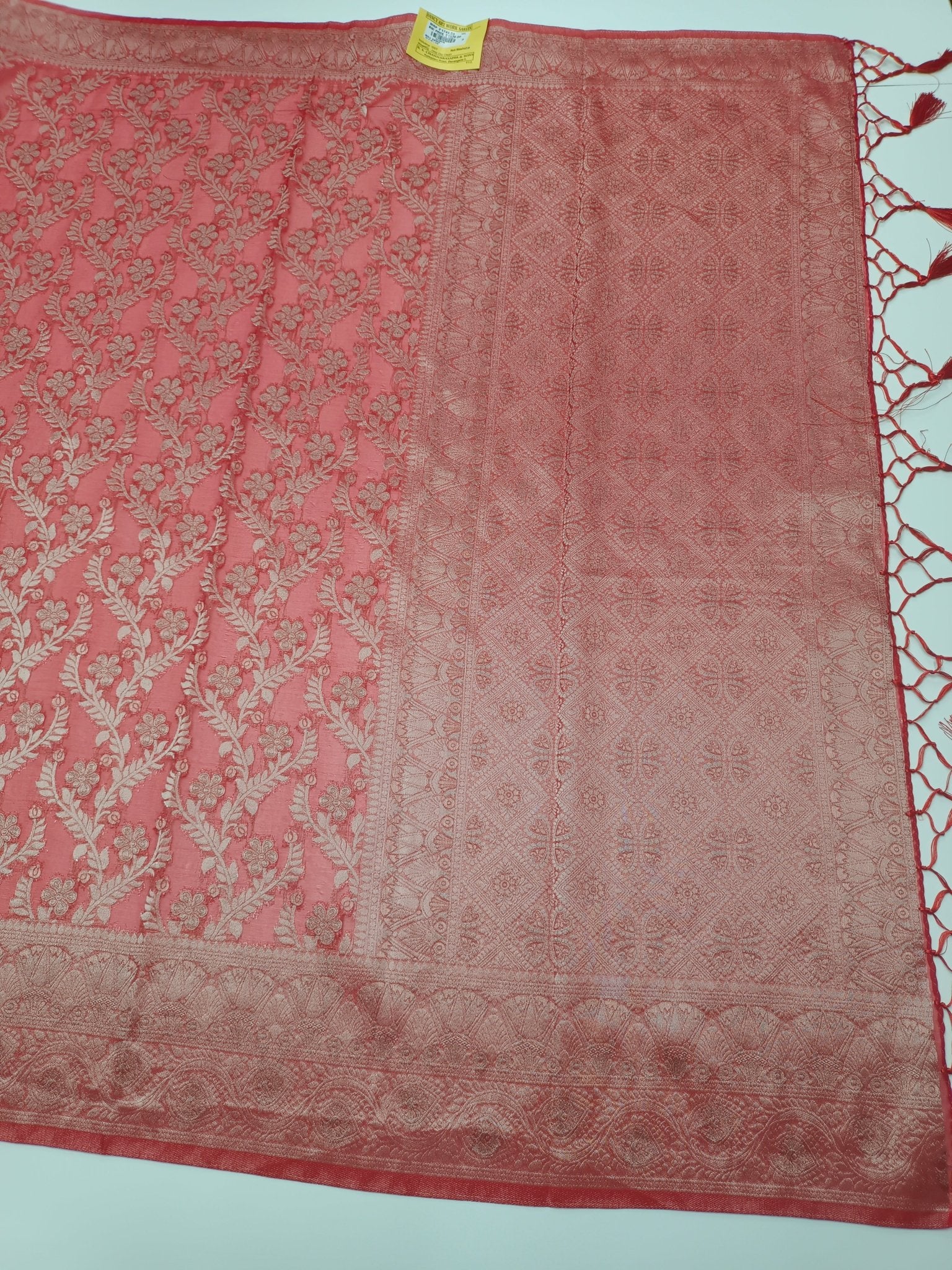 FANCY ORGANZA SAREE - B S CHANNABASAPPA & SONS