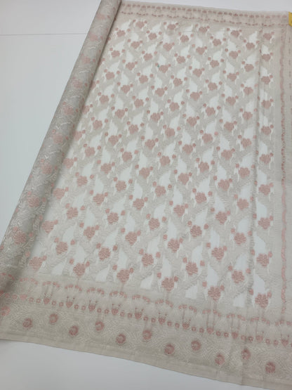 FANCY ORGANZA SAREE - B S CHANNABASAPPA & SONS