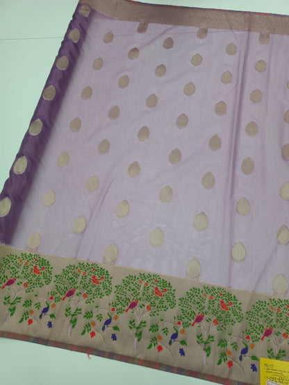 FANCY ORGANZA SAREE - B S CHANNABASAPPA & SONS