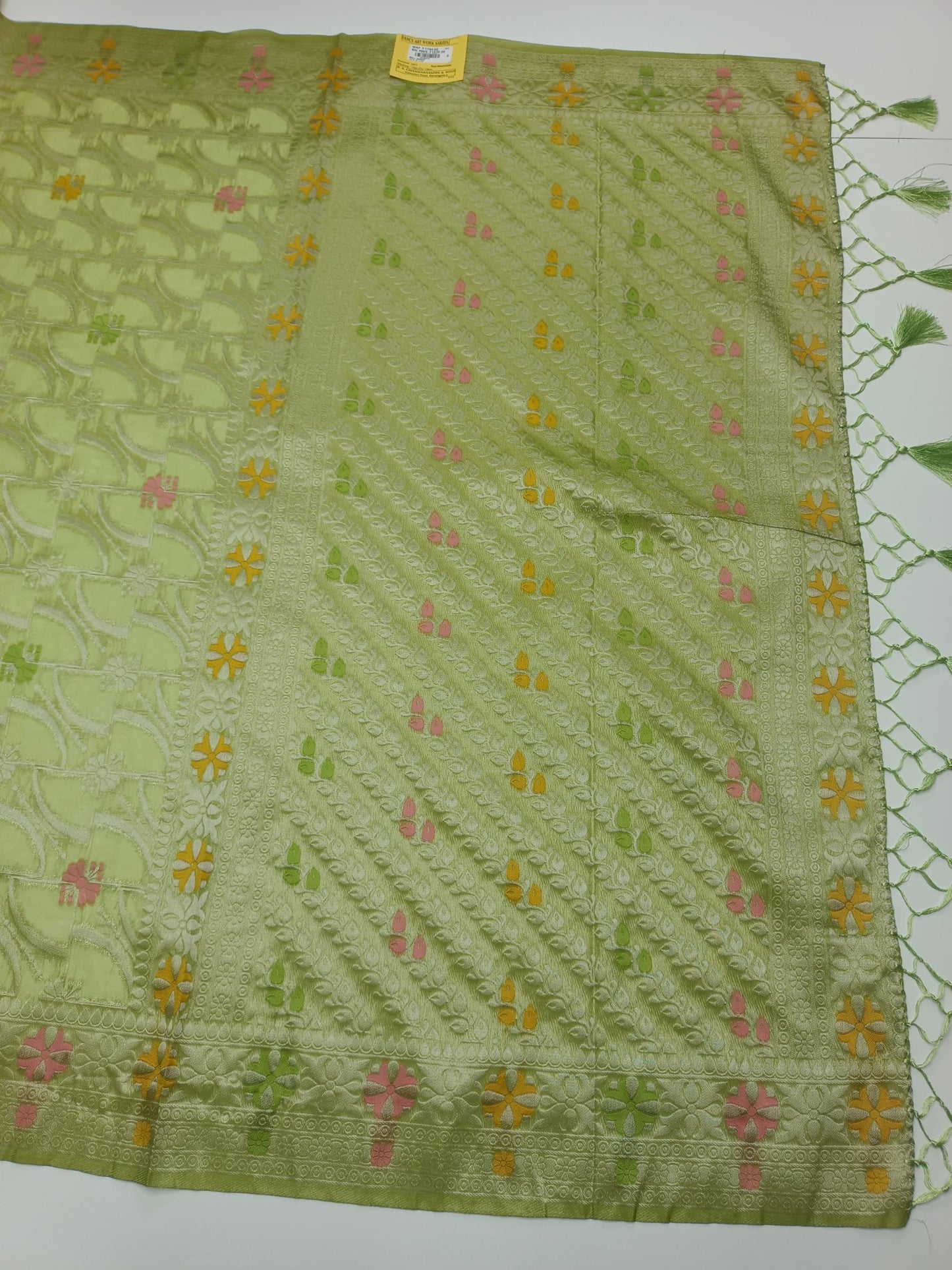 FANCY ORGANZA SAREE - B S CHANNABASAPPA & SONS