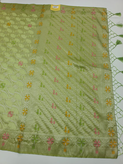 FANCY ORGANZA SAREE - B S CHANNABASAPPA & SONS