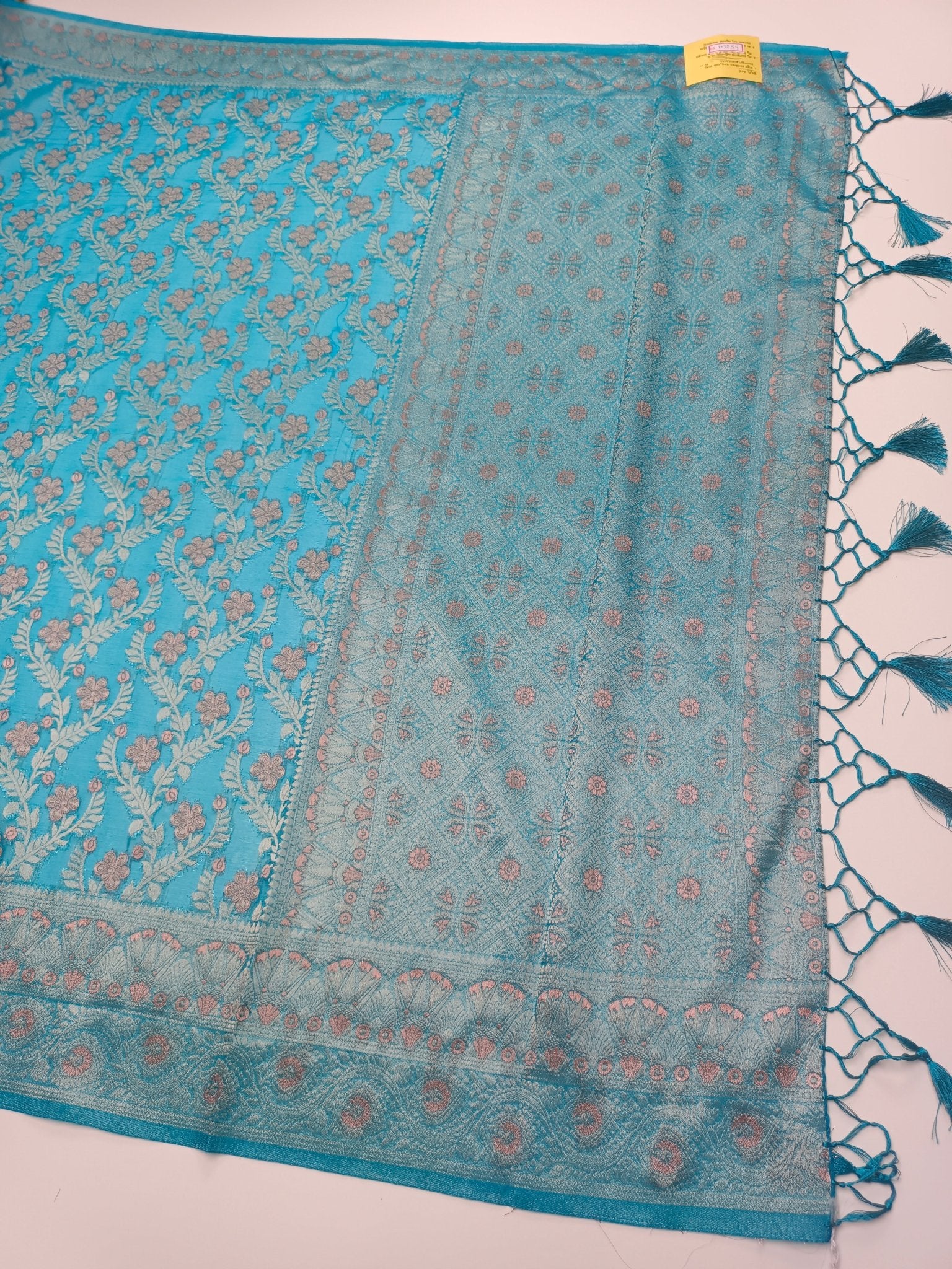 FANCY ORGANZA SAREE - B S CHANNABASAPPA & SONS