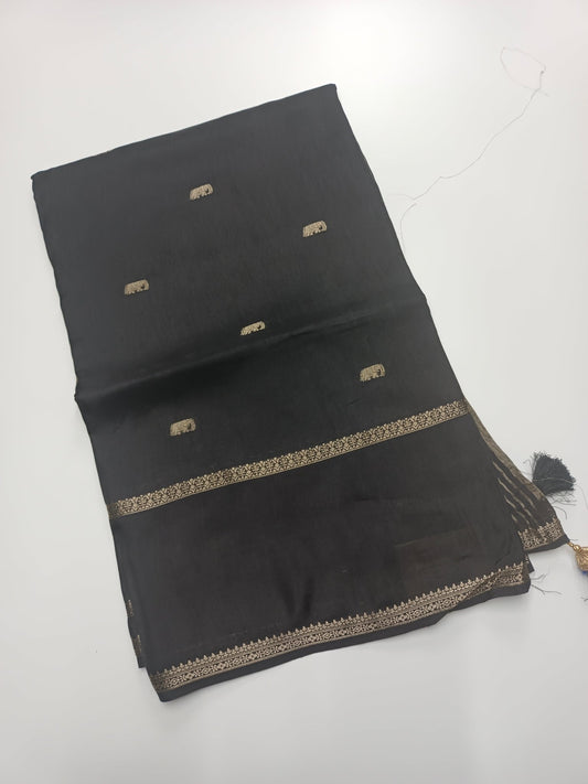 SEMI DOLA SILK SAREE - B S CHANNABASAPPA & SONS