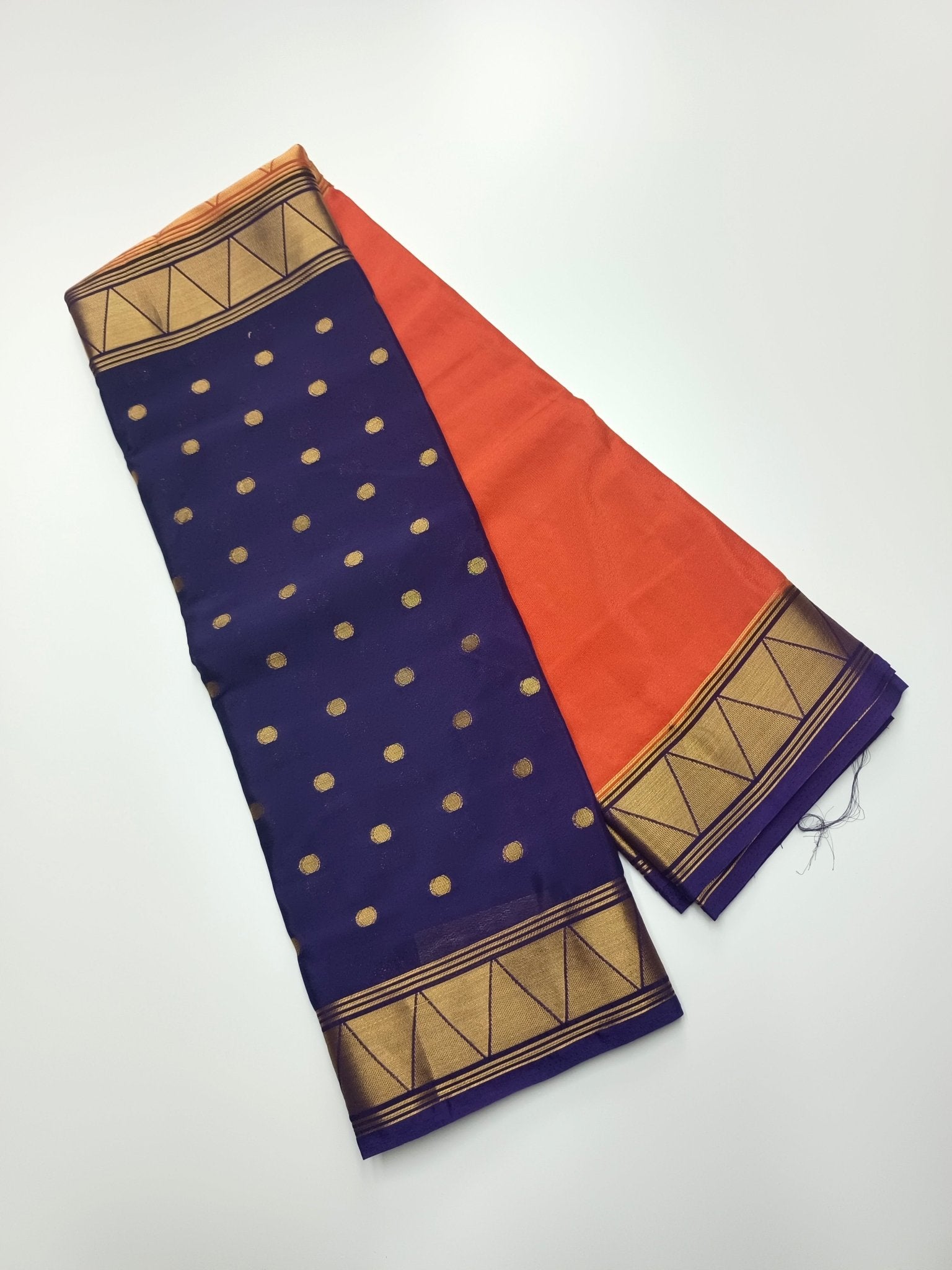 2D SEMI CREPE SILK SAREE - B S CHANNABASAPPA & SONS