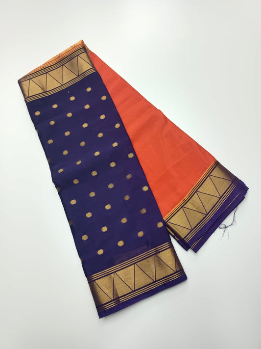 2D SEMI CREPE SILK SAREE - B S CHANNABASAPPA & SONS