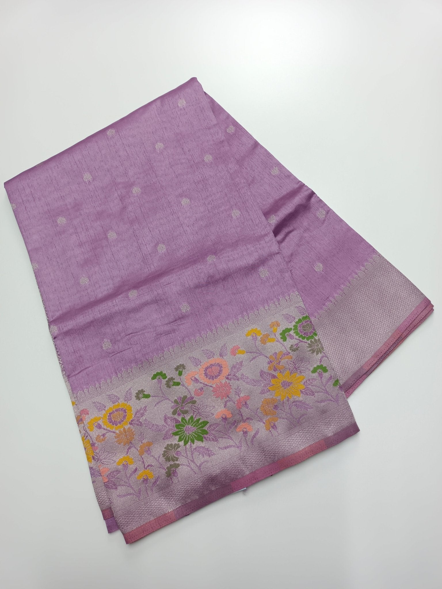 FANCY RAW SILK SAREE - B S CHANNABASAPPA & SONS