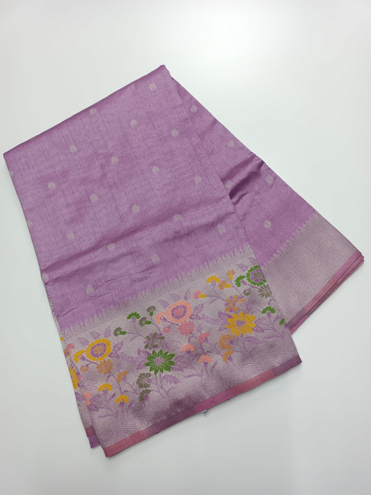 FANCY RAW SILK SAREE - B S CHANNABASAPPA & SONS