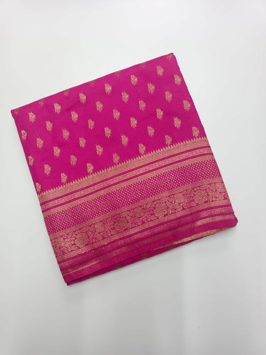 FANCY SOFT SILK SAREE - B S CHANNABASAPPA & SONS