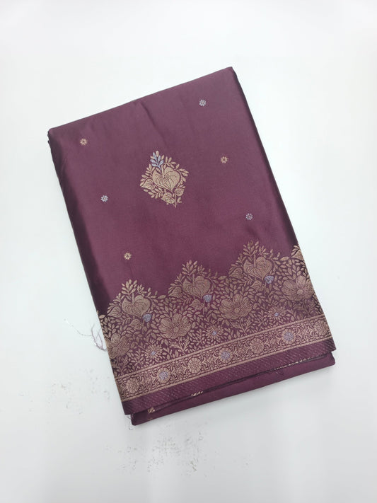 SATIN CREPE SILK SAREE - B S CHANNABASAPPA & SONS
