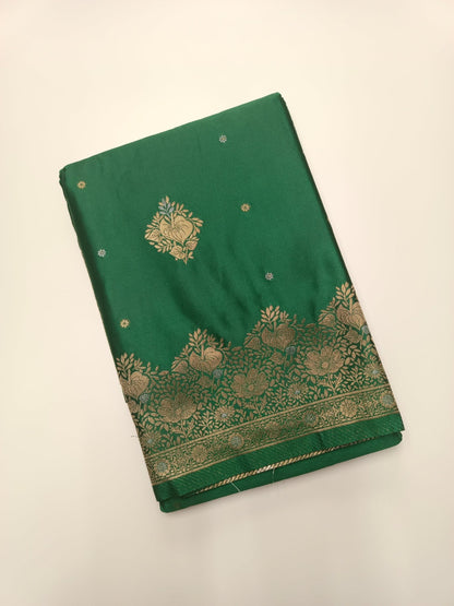 SATIN CREPE SILK SAREE - B S CHANNABASAPPA & SONS