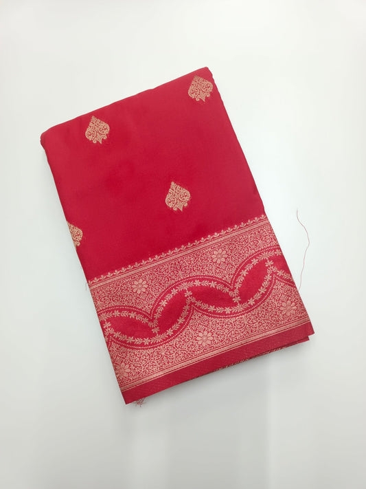 SATIN CREPE SILK SAREE - B S CHANNABASAPPA & SONS