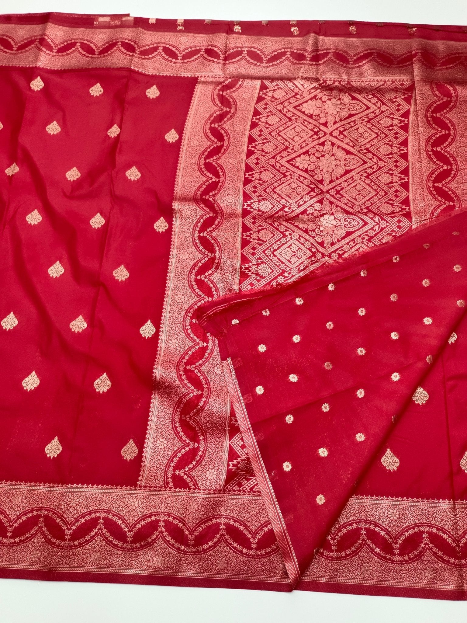 SATIN CREPE SILK SAREE - B S CHANNABASAPPA & SONS