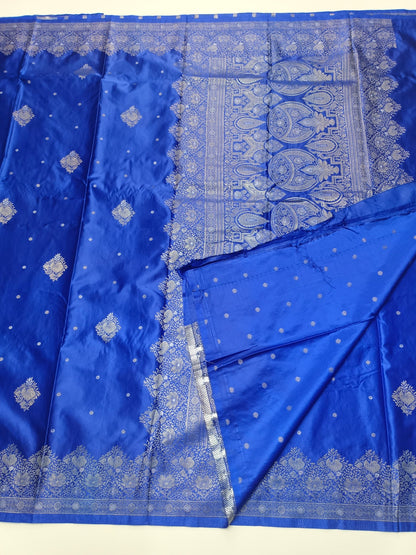 SATIN CREPE SILK SAREE - B S CHANNABASAPPA & SONS