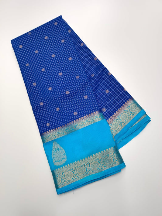 SEMI CREPE SILK SAREE - B S CHANNABASAPPA & SONS