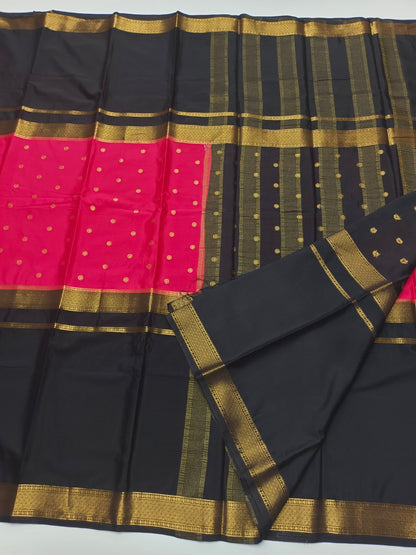 2D SEMI CREPE SILK SAREE - B S CHANNABASAPPA & SONS