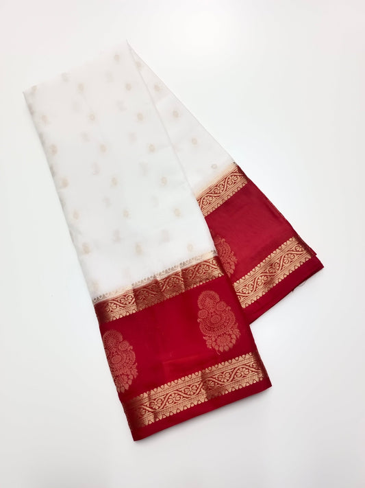 SEMI CREPE SILK SAREE - B S CHANNABASAPPA & SONS