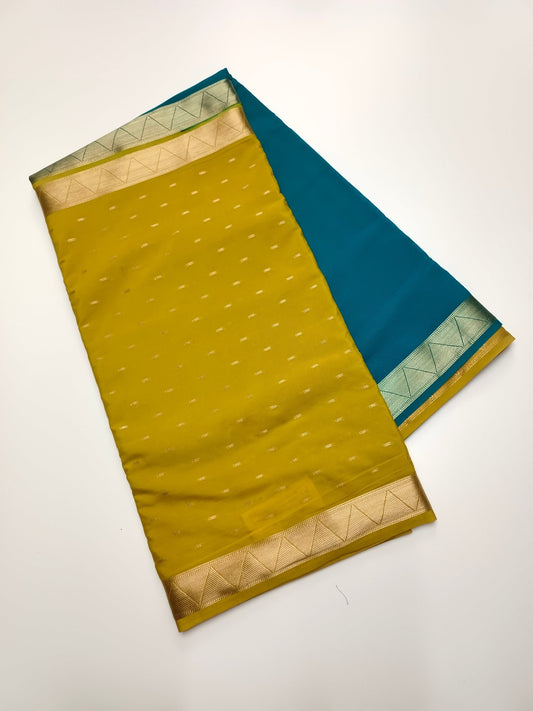 2D SEMI CREPE SILK SAREE - B S CHANNABASAPPA & SONS