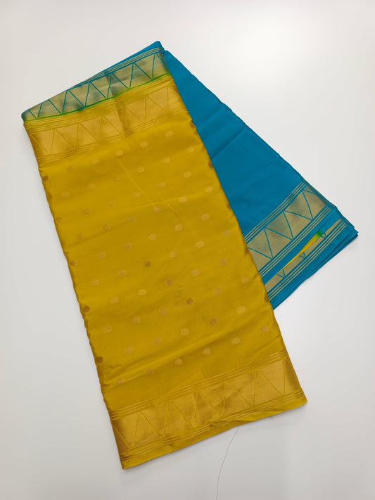 2D SEMI CREPE SILK SAREE - B S CHANNABASAPPA & SONS