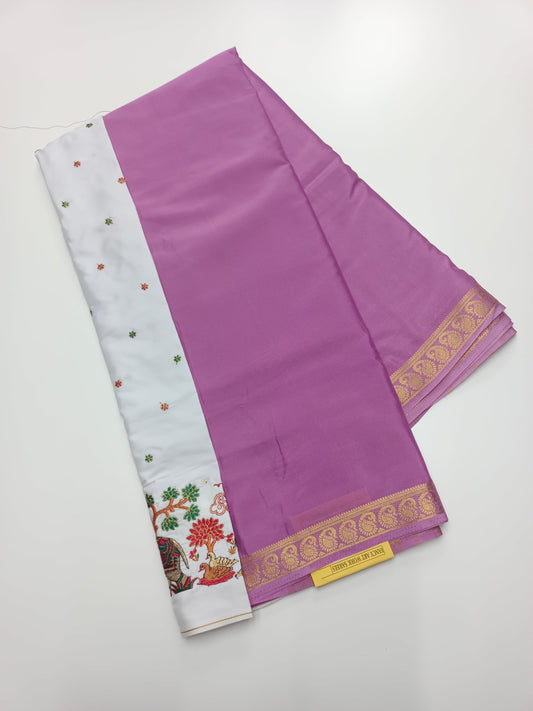 SEMI CREPE SILK SAREE - B S CHANNABASAPPA & SONS