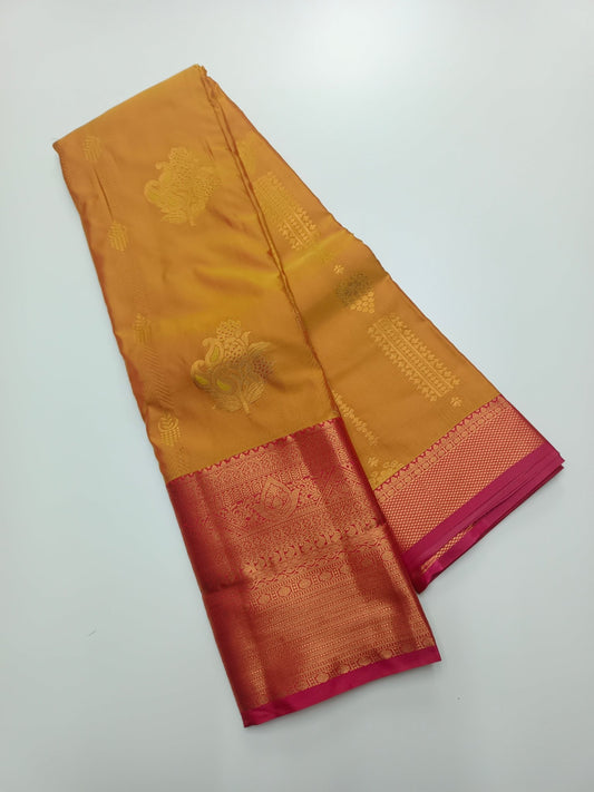 KANCHIPURAM SEMI SILK SAREE - B S CHANNABASAPPA & SONS