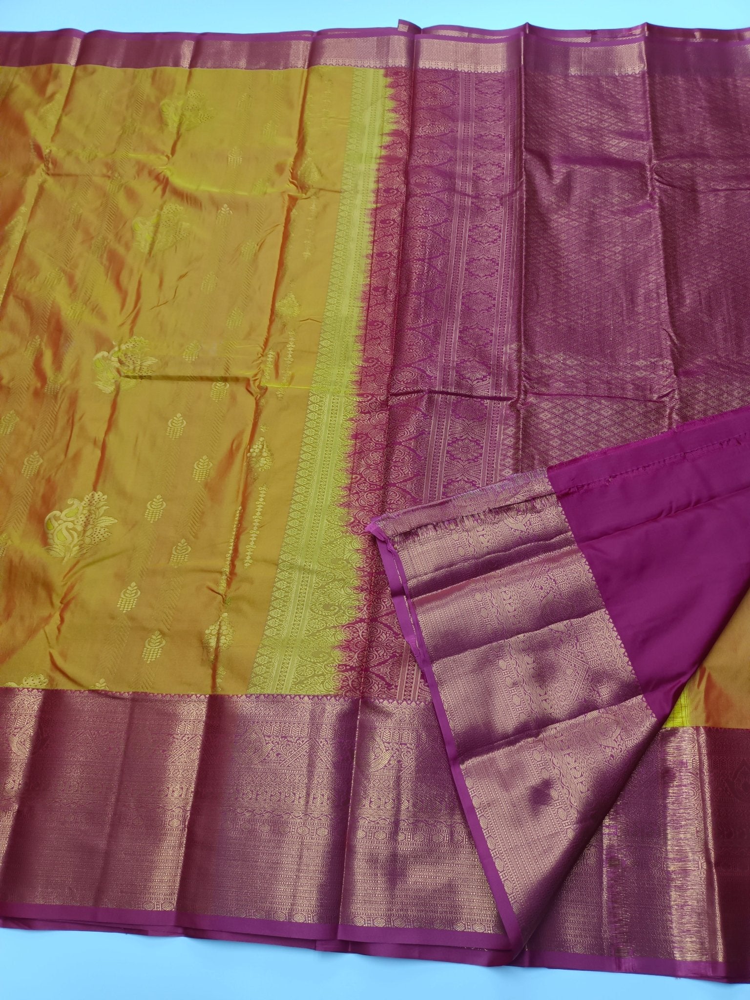 KANCHIPURAM SEMI SILK SAREE - B S CHANNABASAPPA & SONS