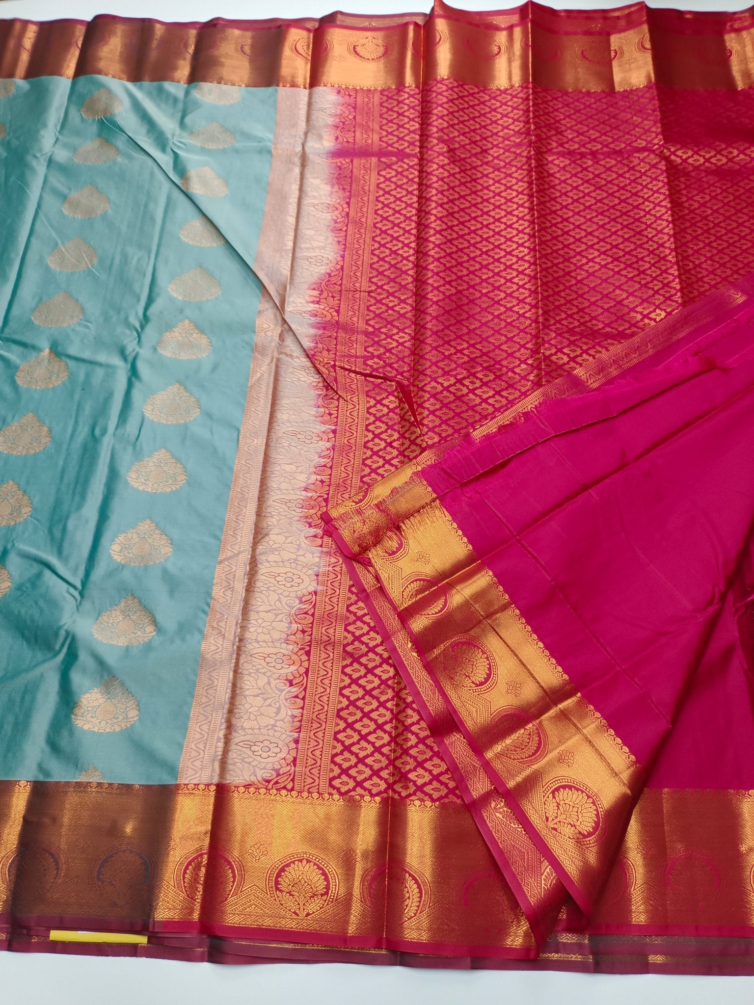 KANCHIPURAM SEMI SILK SAREE - B S CHANNABASAPPA & SONS