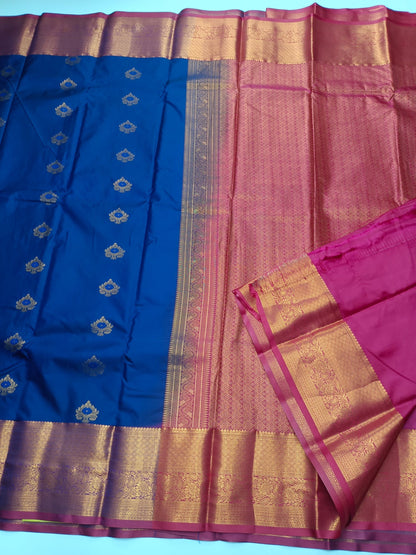 KANCHIPURAM SEMI SILK SAREE - B S CHANNABASAPPA & SONS