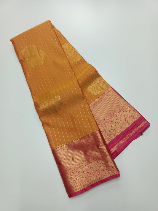 KANCHIPURAM SEMI SILK SAREE - B S CHANNABASAPPA & SONS