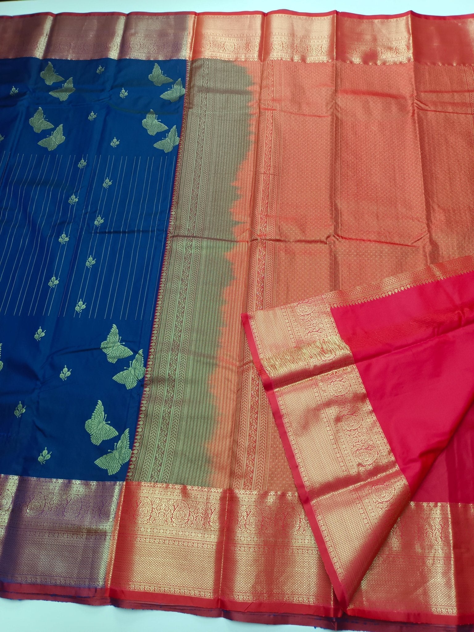 KANCHIPURAM SEMI SILK SAREE - B S CHANNABASAPPA & SONS