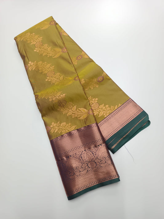 KANCHIPURAM SEMI SILK SAREE - B S CHANNABASAPPA & SONS