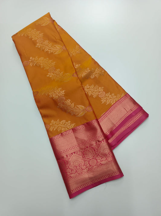 KANCHIPURAM SEMI SILK SAREE - B S CHANNABASAPPA & SONS