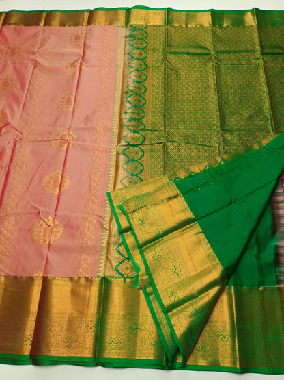 KANCHIPURAM SEMI SILK SAREE - B S CHANNABASAPPA & SONS