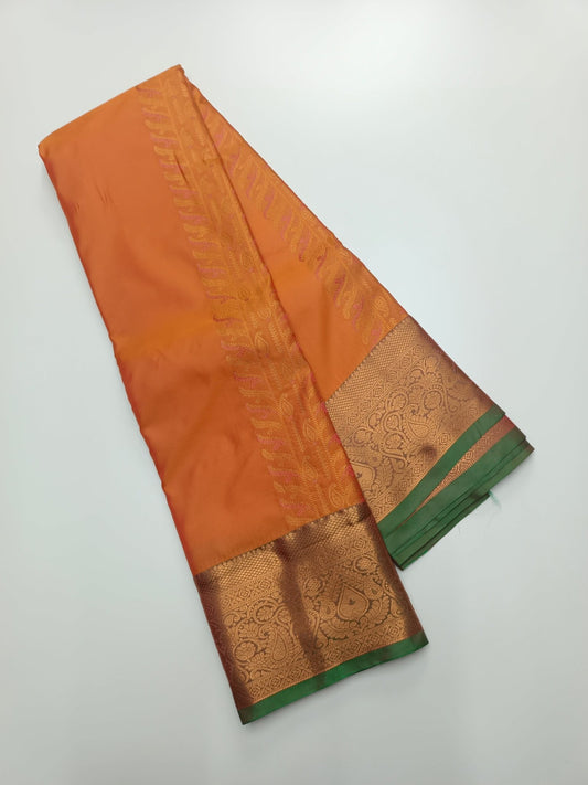 KANCHIPURAM SEMI SILK SAREE - B S CHANNABASAPPA & SONS