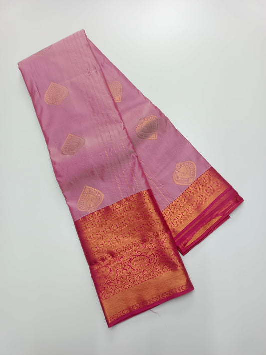 KANCHIPURAM SEMI SILK SAREE - B S CHANNABASAPPA & SONS