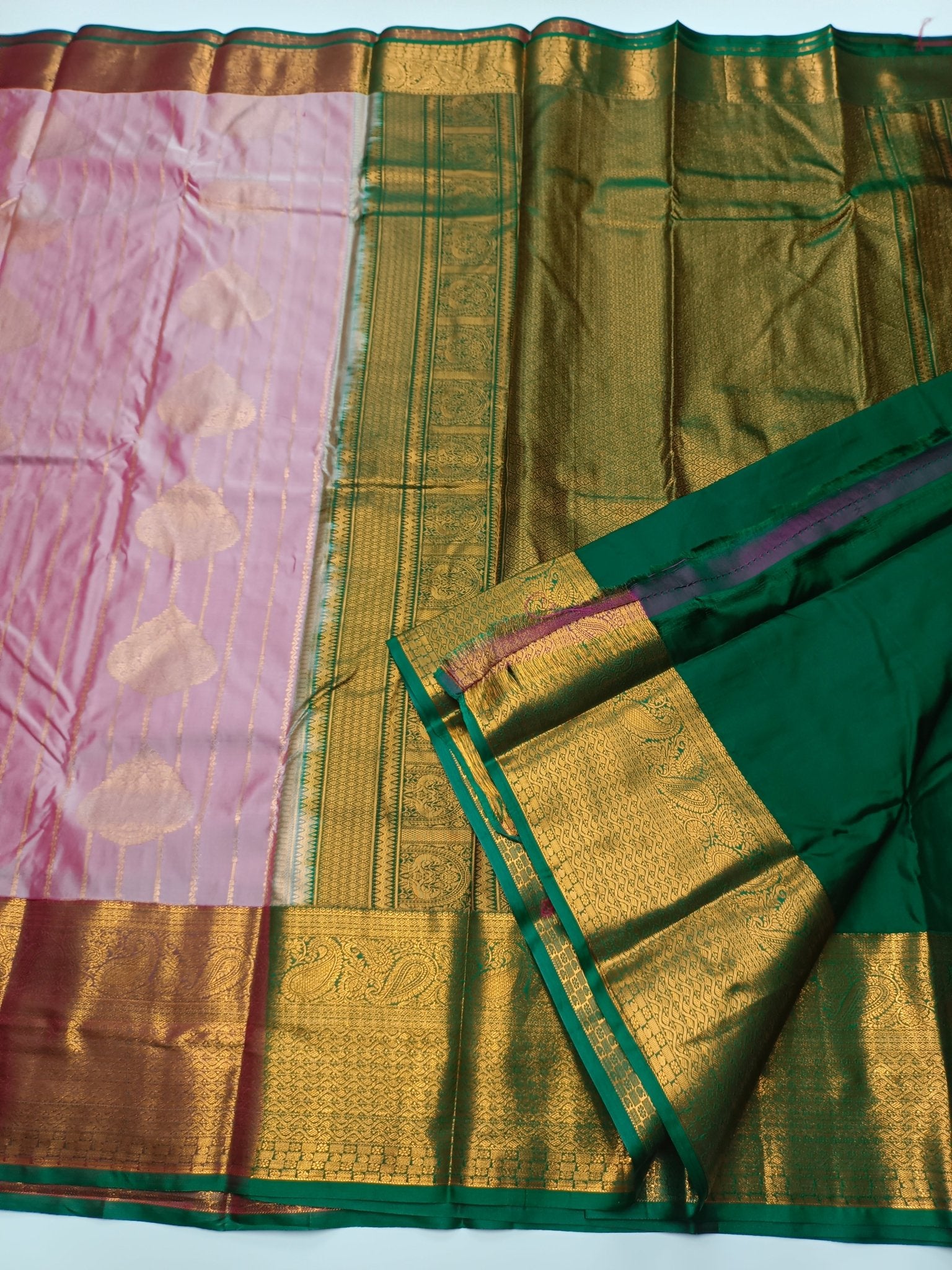 KANCHIPURAM SEMI SILK SAREE - B S CHANNABASAPPA & SONS