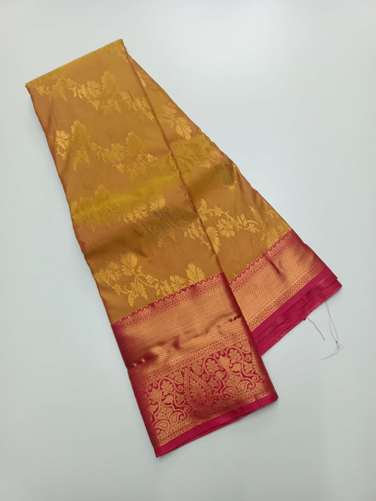 KANCHIPURAM SEMI SILK SAREE - B S CHANNABASAPPA & SONS