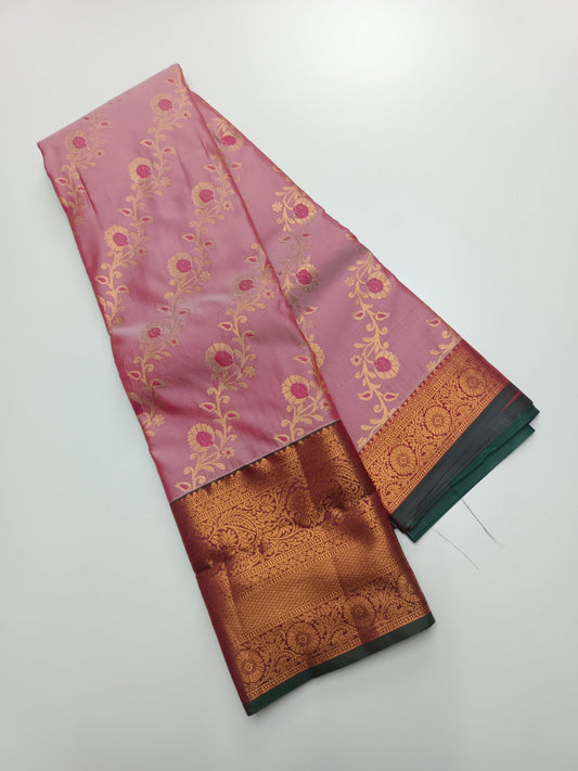 KANCHIPURAM SEMI SILK SAREE - B S CHANNABASAPPA & SONS