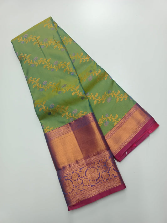 KANCHIPURAM SEMI SILK SAREE - B S CHANNABASAPPA & SONS