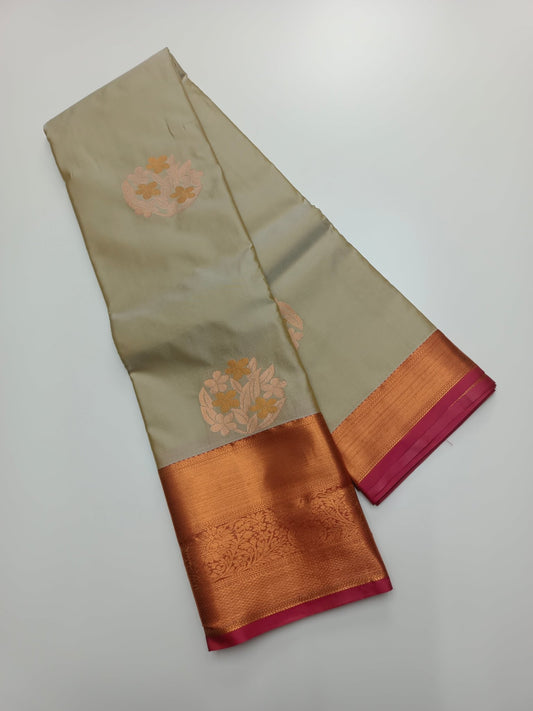KANCHIPURAM SEMI SILK SAREE - B S CHANNABASAPPA & SONS