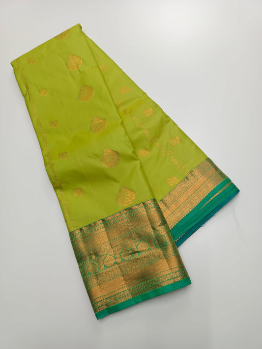 KANCHIPURAM SEMI SILK SAREE - B S CHANNABASAPPA & SONS