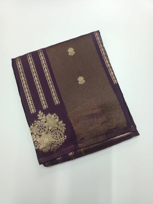 ORGANZA CREPE SILK SAREE - B S CHANNABASAPPA & SONS