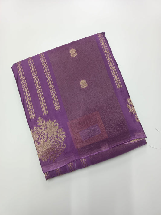 ORGANZA CREPE SILK SAREE - B S CHANNABASAPPA & SONS