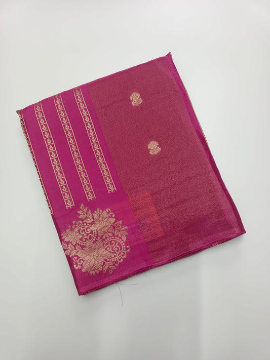 ORGANZA CREPE SILK SAREE - B S CHANNABASAPPA & SONS