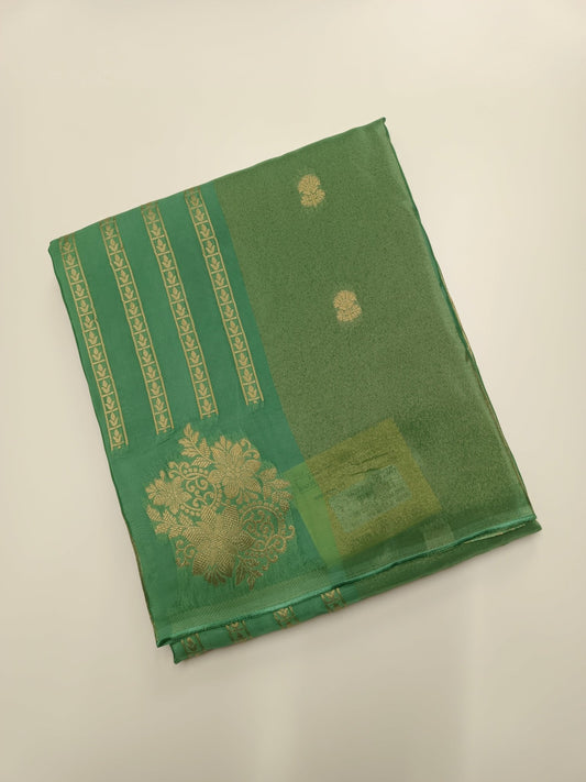 ORGANZA CREPE SILK SAREE - B S CHANNABASAPPA & SONS
