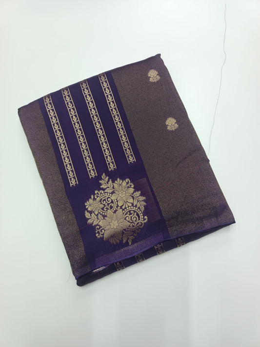 ORGANZA CREPE SILK SAREE - B S CHANNABASAPPA & SONS